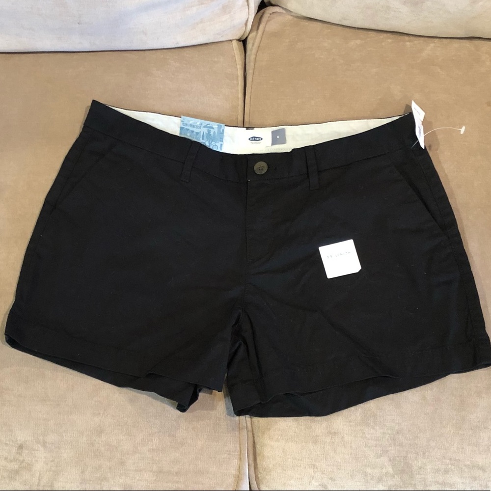 BNWT old navy black shorts size 6